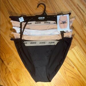 Jason Wu Women's Micro Bikini Set of 5 Panties; Size Large